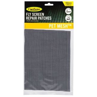 Cyclone Insect Screening Pet Mesh 150mm x 200mm Self Adhesive Repair Patches [ 30122125 ]