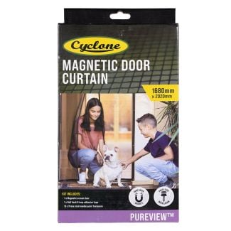 Cyclone Pureview Magnetic Screen Door Curtain 1680mm x 2020mm [ 30122378 ]