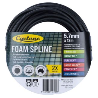 Cyclone Pro Series Insect Fly Screening Foam Spline 5.7mm x 13m [ 30122903 ]