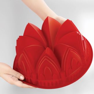 Silicone Zone Silicone Church Bundform Pan Mold in Red [ 301242 ]