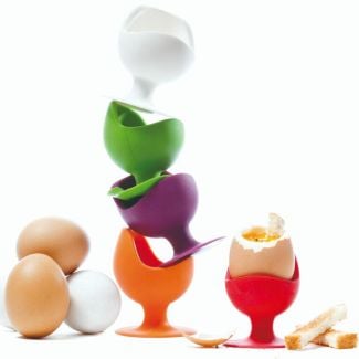 Silicone Zone Iconic Silicone Egg Chair / Egg Cup Set of 5 Colours [ 313238SET ]