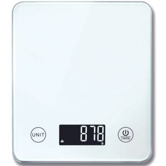 Bodysense Digital Kitchen Scale with 10kg Capacity in White [ 60904 ]