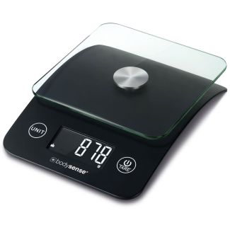 Bodysense Digital Raised Platform Kitchen Scale with 5kg Capacity in Black [ 60907 ]