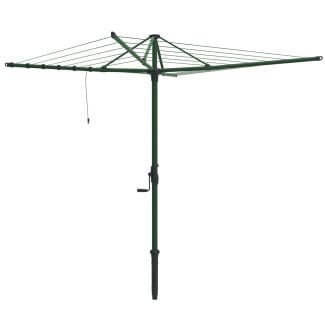 Hills Hoist 6 Line Rotary Clothesline in Cottage Green 38m Line Space 3.2m Head [ 80150753 ]