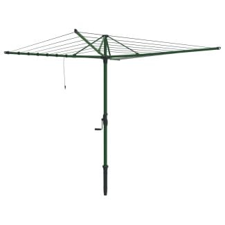 Hills Hoist 7 Line Rotary Clothesline in Cottage Green 48m Line Space 3.6m Head [ 80150777 ]