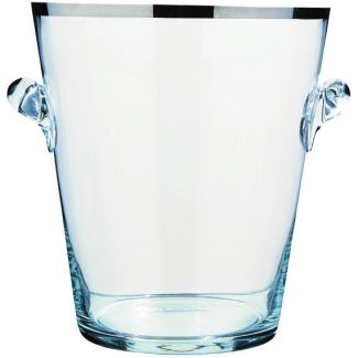 Peugeot Seau a Champagne Platinum Finish Glass Champagne / Wine Bucket [ 891041 ]