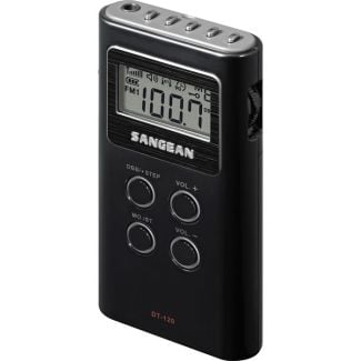 Sangean FM-Stereo / Am PLL Tunning Pocket Radio in Black [ DT120BK ]