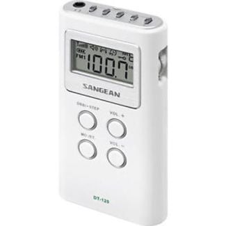 Sangean FM-Stereo / AM PLL Tuning Pocket Radio in White [ DT120WH ]