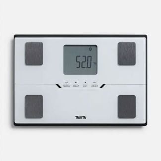 Tanita Compact Bluetooth Body Composition Monitor Bathroom Scales in White [ BC-401W ]