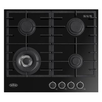 Belling 60cm 4 Burner Gas-Thru-Glass Black Cooktop [ BDC604BK ]