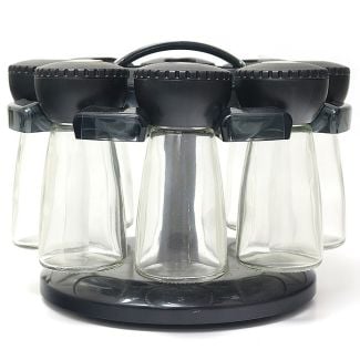 Mulini 8 Jar Spice Carousel including 8 Glass Jars [ D4385 ]