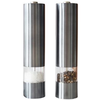 Mulini Electric Salt & Pepper Mill Set with Adjustable Grind in Graphite Finish [ D4405 ]