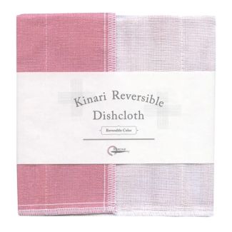 Nawrap Japanese Made Kinari Reversible Dishcloth in Bright Pink 35cm x 35cm [ E0600-26 ]