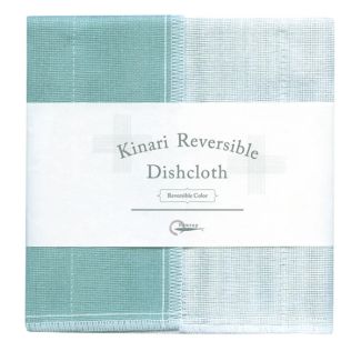 Nawrap Japanese Made Kinari Reversible Dishcloth in Turquoise 35cm x 35cm [ E0600-29 ]