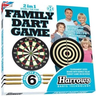 Harrows 2 in 1 Family Dart Game / Target Game [ JE19 ]