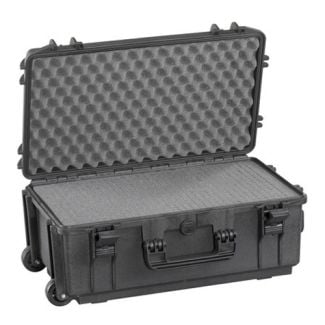 Plastica Panaro MAX520STR 30.2L IP67 Watertight Equipment Trolley Hard Case + Foam in Black [ MAX520STR ]