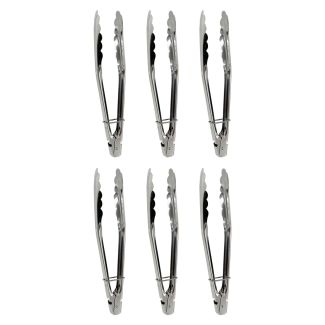 Propert Professional 23cm Stainless Steel Kitchen Tongs - Pack of 6 [ P12x6 ]