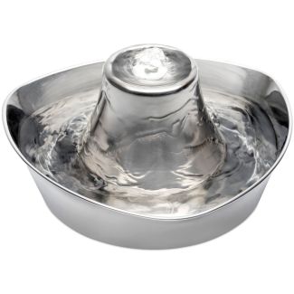 PetSafe Drinkwell Seaside Stainless Steel Pet Water Fountain [ PWW17-17330 ]