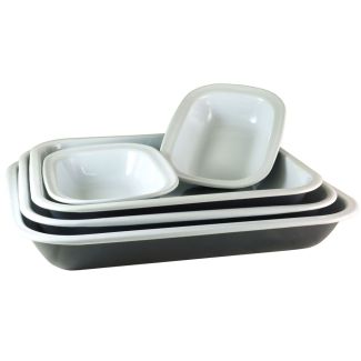 Falcon Enamelware 5 Piece Enamel Bake Set with Pans & Dishes [ RD3656 ]