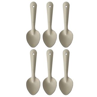 Dishy Enamelware 15cm Spoon in Mocha Pack of 6 [ RD4808X6 ]