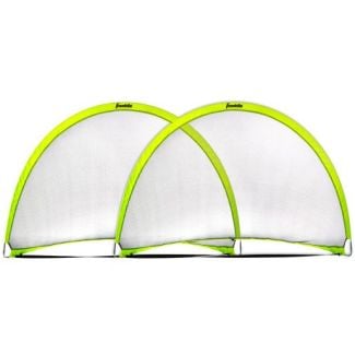 Franklin 6' x 4' Dome Shaped Pop Up Fold Flat Soccer Goals Pair [ SO30144X ]