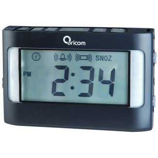 Oricom Portable Vibrating Alarm Clock with 78dB Alarm & Vibration for Heavy Sleepers [ VAC500 ] 