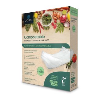 Pro-Line Compostable 70 x 20cm x 30cm Chamber Vacuum Seal Bags Plant Based [ VS-C2030BE ]